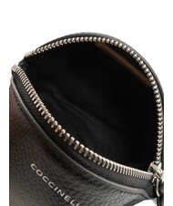 COCCINELLE AGATEA Kosmetiktasche aus Leder Schwarz - Etuitaschen &amp; Necessaire - 5