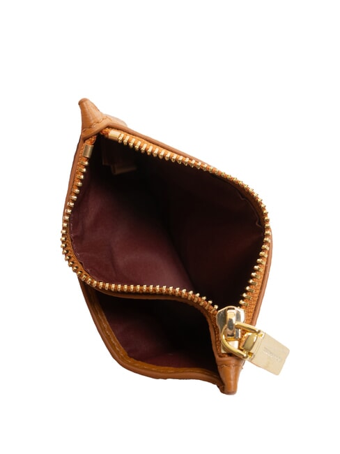 ROUNDED PRINTED Flaches Kartenetui aus Leder mit Reißverschluss CUIR - Brieftaschen Damen