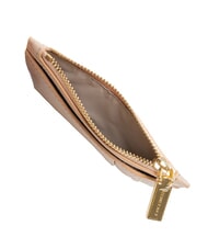 COCCINELLE ROUNDED PRINTED Flaches Kartenetui aus Leder mit Reißverschluss Rosetten - Brieftaschen Damen - 3