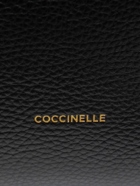 KLICHE Lederhandtasche mit Schultergurt Schwarz - Damentaschen