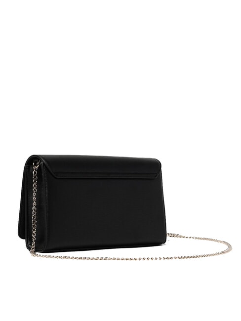 SMART DAILY Clutch mit Metall-Schultergurt Schwarz - Damentaschen