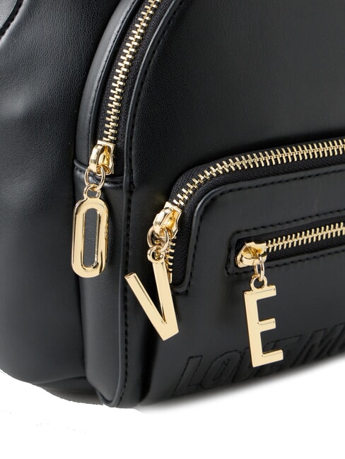 ZIPLINE Runder Rucksack mit Tasche Schwarz - Damentaschen