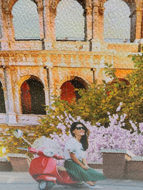 YESBAG  Große Umhängetasche Italienische Liebe - Damentaschen