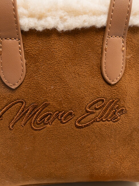 SHERPA Mini-Handtasche mit Schultergurt dunkles Leder - Damentaschen