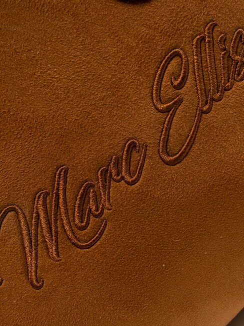 SHERPA Mittelgroße Handtasche mit Schultergurt dunkles Leder - Damentaschen