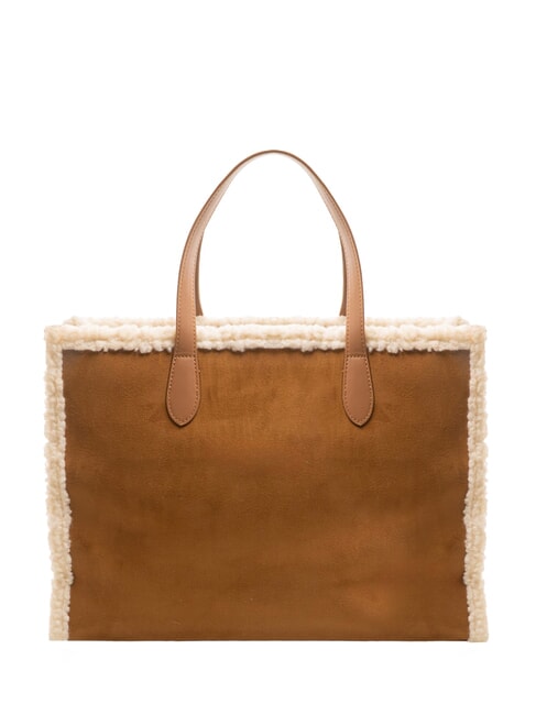 SHERPA Große Handtasche mit Schultergurt dunkles Leder - Damentaschen