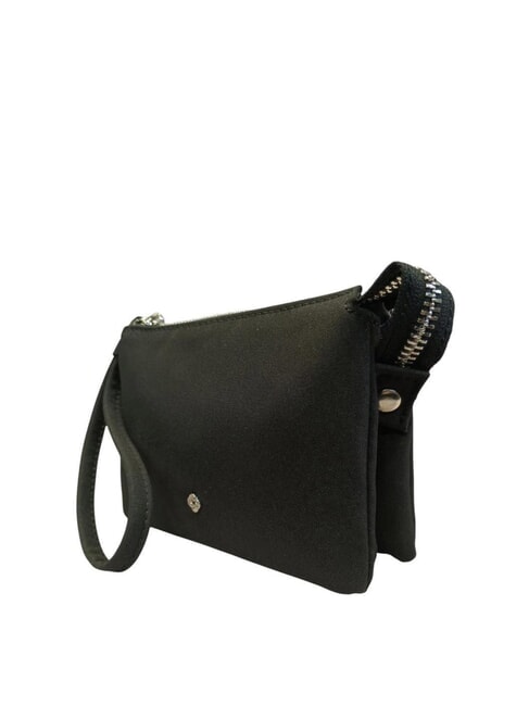 POUCHY Mini-Clutch mit 3 Fächern SCHWARZ - Damentaschen