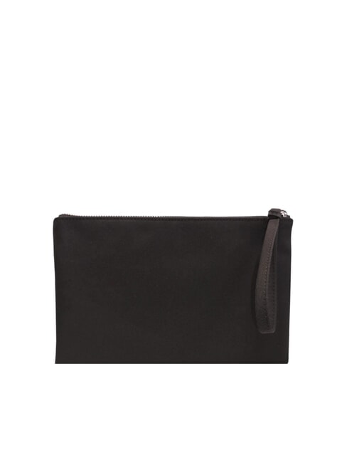 POUCHY Flache Clutch mit Kartenfach SCHWARZ - Damentaschen