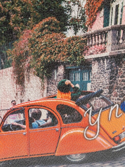 YESBAG Clutch Clutch mit Schultergurt so ist das Leben - Damentaschen