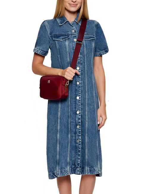 POPETTE Mini-Schulterkameratasche tiefes Rouge - Damentaschen