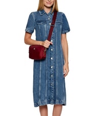 TOMMY HILFIGER POPETTE Mini-Schulterkameratasche tiefes Rouge - Damentaschen - 5