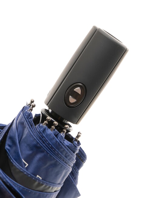 MINI OP Regenschirm aus recyceltem Stoff klein blau/natur op - Regenschirme