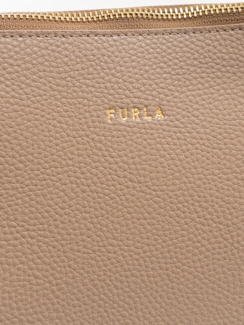 CLASSIC Shopper aus Leder Taupe - Damentaschen