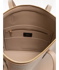 FURLA CLASSIC Shopper aus Leder Taupe - Damentaschen - 5