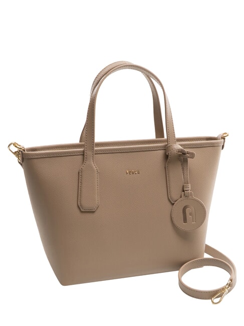 CLASSIC Handtasche, Ledershopper Taupe - Damentaschen