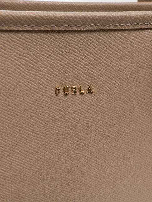 CLASSIC Handtasche, Ledershopper Taupe - Damentaschen