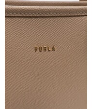 FURLA CLASSIC Handtasche, Ledershopper Taupe - Damentaschen - 4