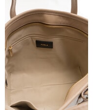 FURLA CLASSIC Handtasche, Ledershopper Taupe - Damentaschen - 5