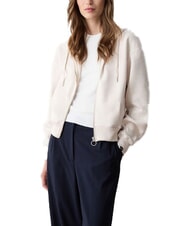 COLMAR STUNNING Sweatshirt mit durchgehendem Reißverschluss, Kapuze und Falten Weihrauch - Sweatshirts Damen - 3