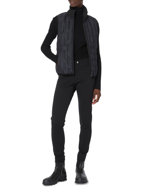 SCI ETERNITY Wattierte Weste mit hohem Kragen Schwarz - Damenweste