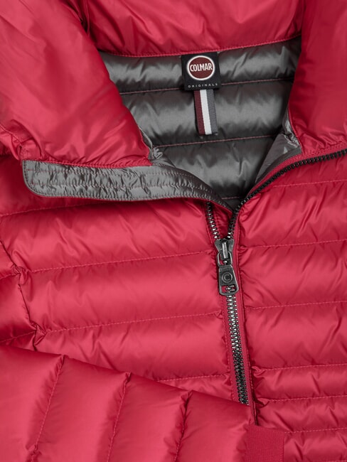 DELUXE Kurze Daunenjacke mit hohem Kragen Rebell-Darksteel - Daunenjacken für Damen