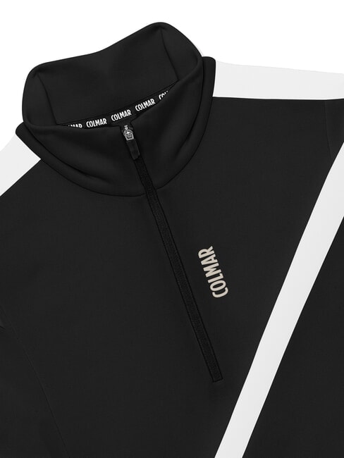 SCI FACETIME Thermo-Sweatshirt mit Stehkragen und durchgehendem Reißverschluss Schwarz und Weiß - Sweatshirts Damen