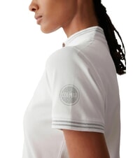 COLMAR MONDAY Kurz&auml;rmliges Poloshirt aus Stretch-Piquet Wei&szlig; - Damen-Polo-Shirts/Damen-Polo-Shirt/Damenpoloshirt/Damenpoloshirts - 3