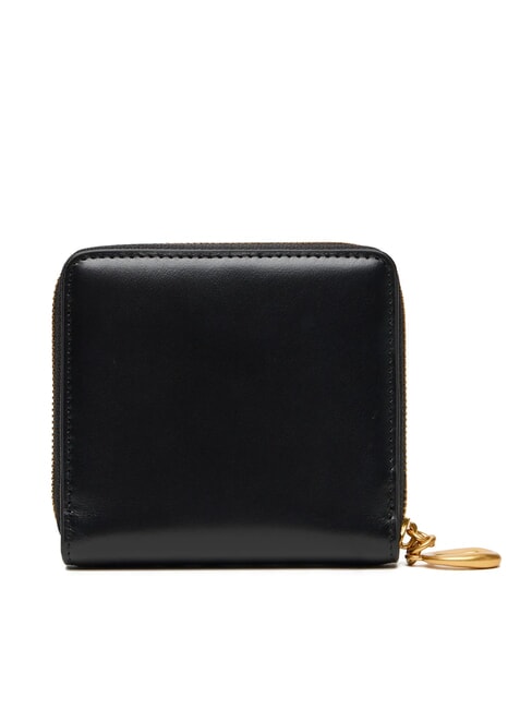 ENGRAVED  Kleine Lederbrieftasche auf Schwarz - Brieftaschen Damen