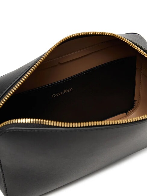 EMBOSSED LOGO Mini-Umhängetasche schwarz/geröstete Kokosnuss - Damentaschen