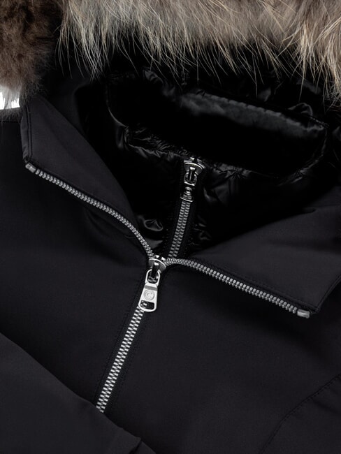 PURENESS KIDS Wattierte Jacke mit Kapuze Schwarz - Kinder Jacken