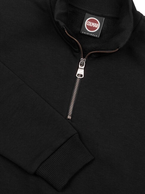 MODISH KIDS Sweatshirt mit Stehkragen und halbem Reißverschluss Schwarz - Sweatshirts Kinder