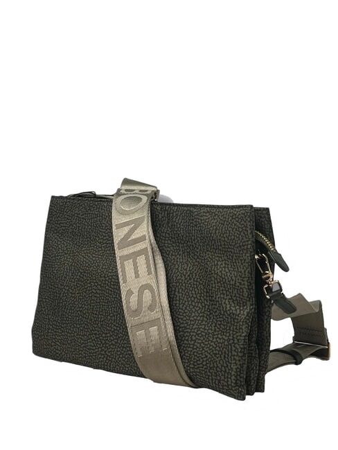 L'ECOLE NYLON Umhängetasche mit drei Fächern Lorbeer - Damentaschen