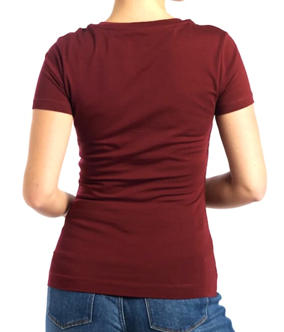 SS CN PEONY TRIANGLE Kurzarm-T-Shirt mit Aufdruck Wein - T-Shirts und Tops f&uuml;r Damen