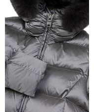 COLMAR DELUXE Lange wattierte Daunenjacke mit Kapuze dunkler Stahl-dunkler Stahl - Daunenjacken f&uuml;r Damen - 3