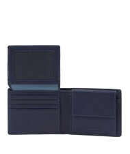 PIQUADRO FINN Ledergeldbörse Blau - Brieftaschen Herren - 3