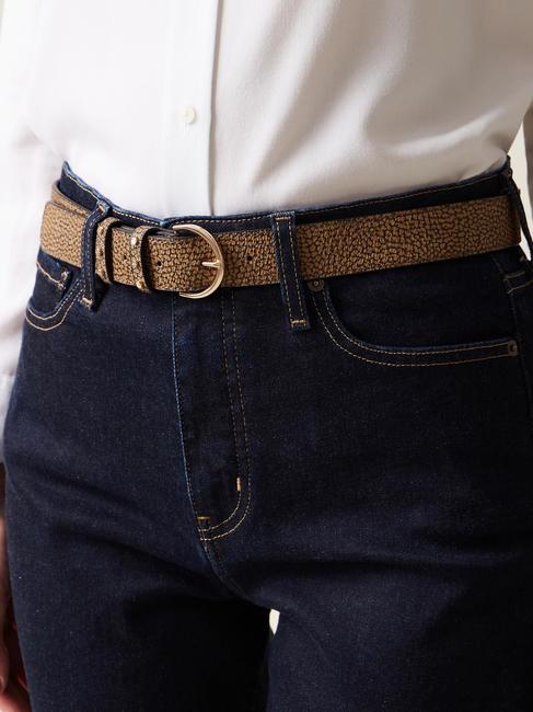 GRAFFITI Gürtel mit Nieten natur op / schwarz - Gürtel