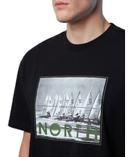 NORTH SAILS GRAPHIC Baumwoll-T-Shirt Schwarz - Herren-T-Shirts - 3