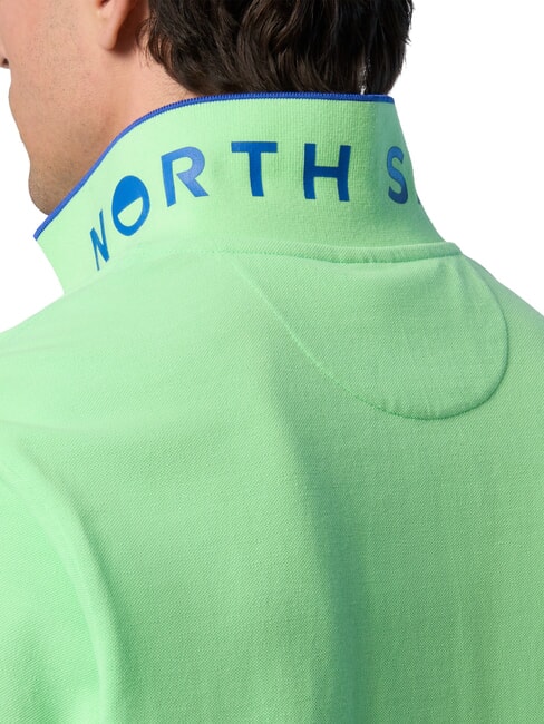 COLLAR STRIPED Kurzarm-Poloshirt aus Baumwolle Sommergrün - Herren-Polo-Shirts/Herren-Polo-Shirt/Herrenpoloshirt/Herrenpoloshirts