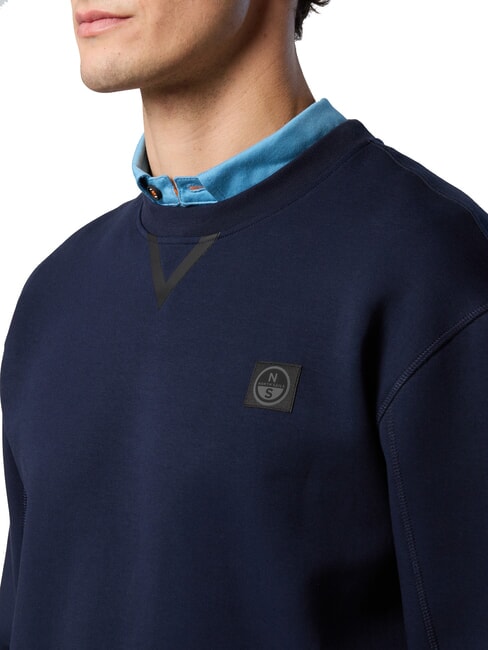 LOGO Sweatshirt mit Rundhalsausschnitt Navy blau - Sweatshirts Herren