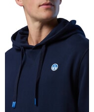 NORTH SAILS ROUND LOGO Baumwoll-Hoodie Navy blau - Sweatshirts Herren - 3
