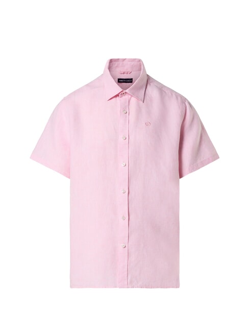 N/S Leinenhemd Flamingofeder - Herrenhemden