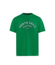 NORTH SAILS NEWPORT Baumwoll-T-Shirt mit Bogenlogo gr&uuml;ne Biene - Herren-T-Shirts - 4