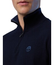NORTH SAILS N|S Rollkragenpullover mit halbem Rei&szlig;verschluss Navy blau - Herrenpullover - 3