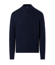 NORTH SAILS N|S Gerippter Rollkragenpullover mit halbem Reißverschluss Navy blau - Herrenpullover - 5
