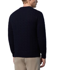NORTH SAILS N|S Pullover mit Rundhalsausschnitt und Zopfmuster - Herrenpullover