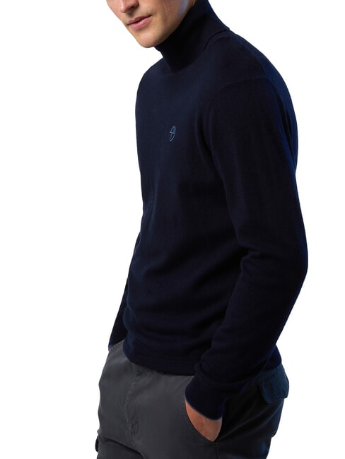 N|S Rollkragenpullover Navy blau - Herrenpullover