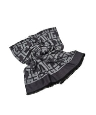 GAUDÌ ESTELLE Fransenschal mit Allover-Logo grau - Schals - 2