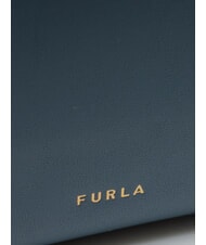 FURLA TONIE Umhängetasche, Leder grau blau - Damentaschen - 3
