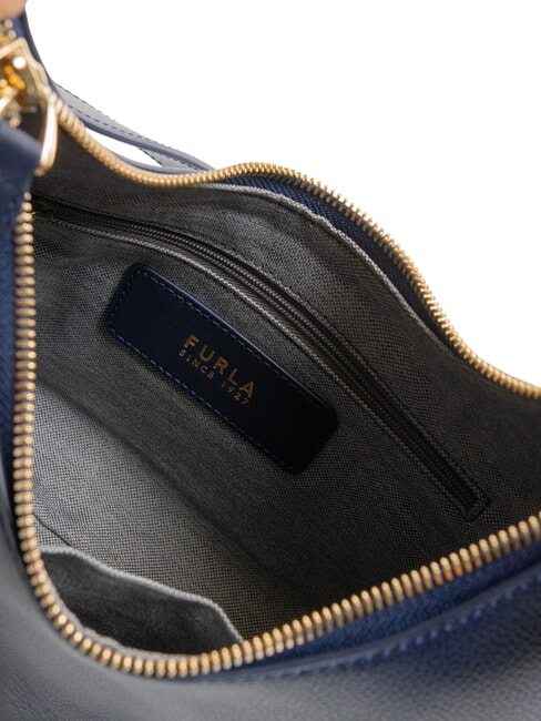 GOCCIA Umhängetasche aus gehämmertem Leder königsblau - Damentaschen