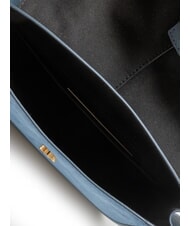 FURLA FLOW Mittelgroße Ledertasche mit Schultergurt grau-blaue Töne - Damentaschen - 5